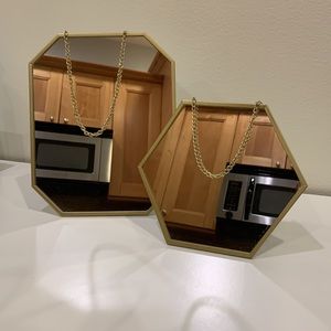 IKEA Lassbyn Gold Chain Mirror Set